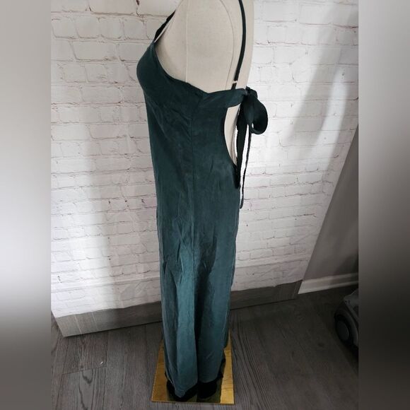Flynn Skye Matte Silk Maxi Dress | Hunter Green | Size 1 | NWOT - Picture 3 of 12